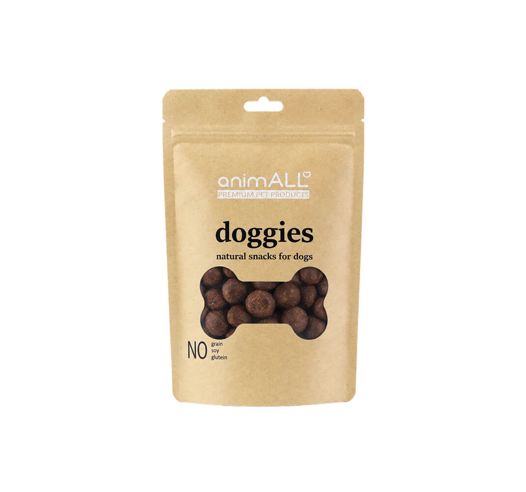animALL Doggies Losos & Arktický kril velké kuličky 150 g