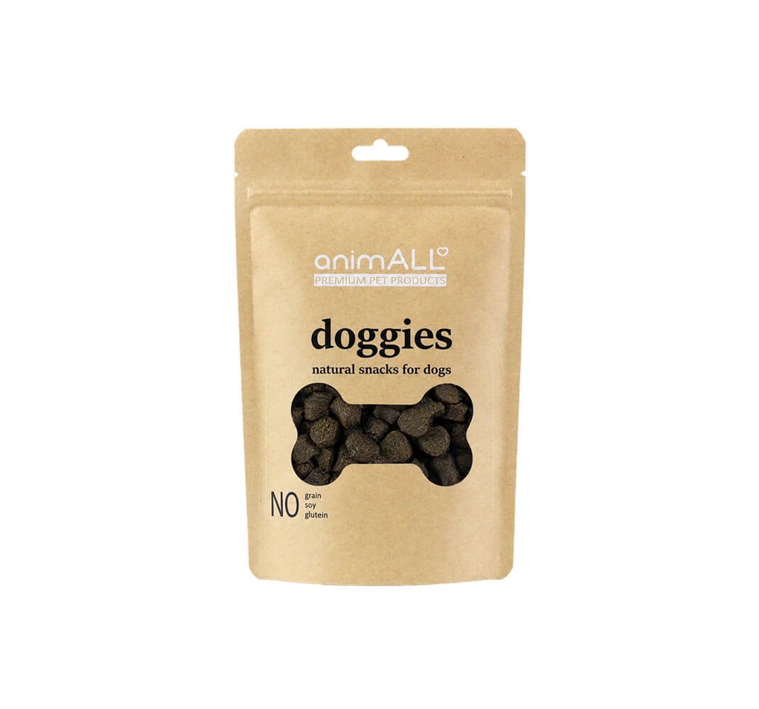 animALL Doggies Losos &amp; Arktický kril střední kuličky 150 g