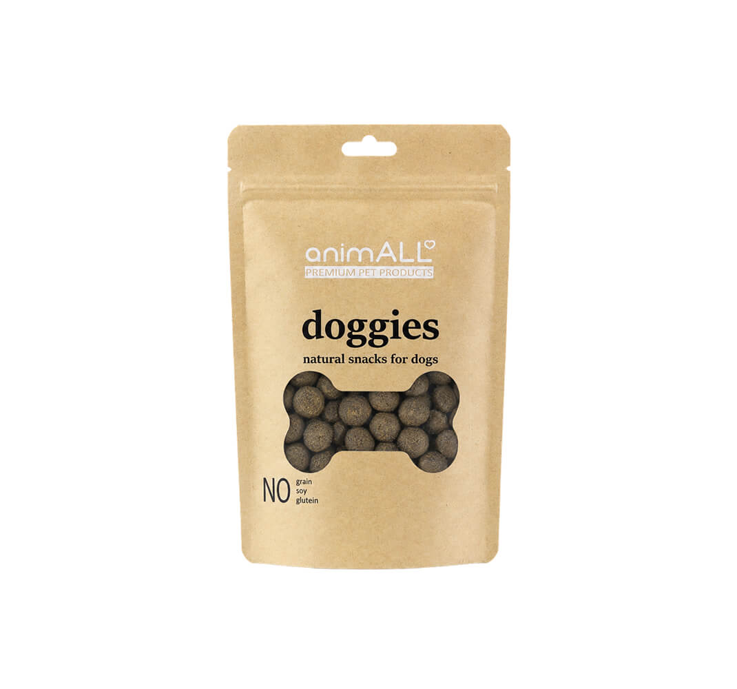 animALL Doggies Maso & Bylinky velké kuličky 150 g