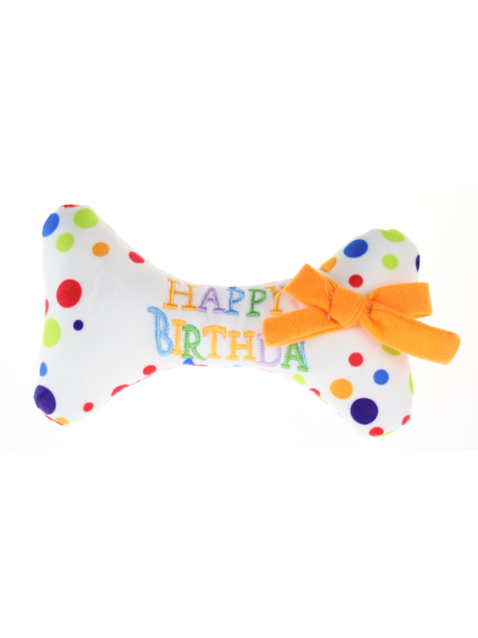 animALL Hračka Dog Kost Happy Birthday bavlna 17 cm