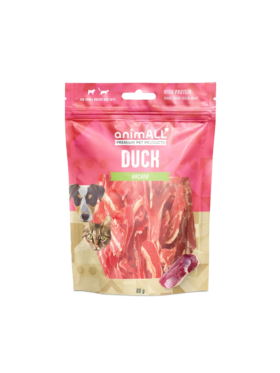 animALL Jemné lupínky kachního masa 80 g