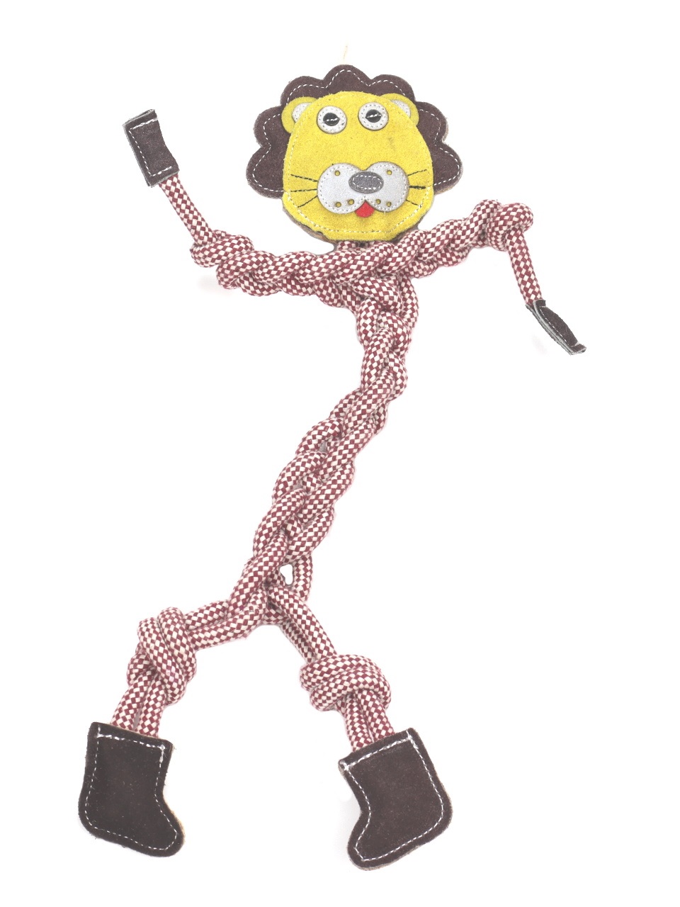 animALL Hračka Mr.Roper Lev kůže+lano 47 cm/9 mm