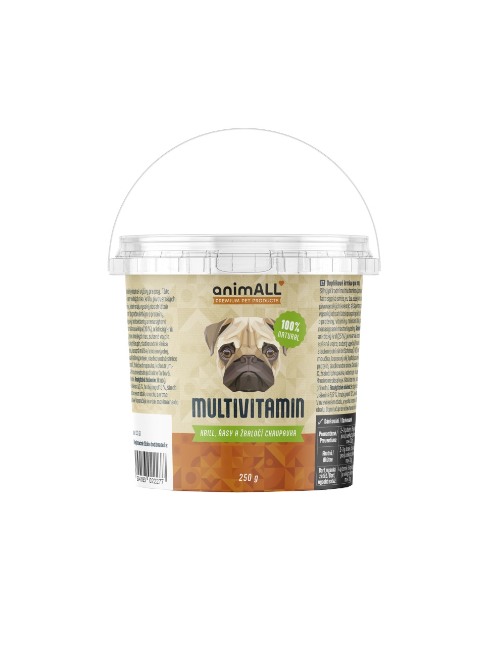 animALL Multivitamín Krill, řasy a žraločí chrupavka 250 g