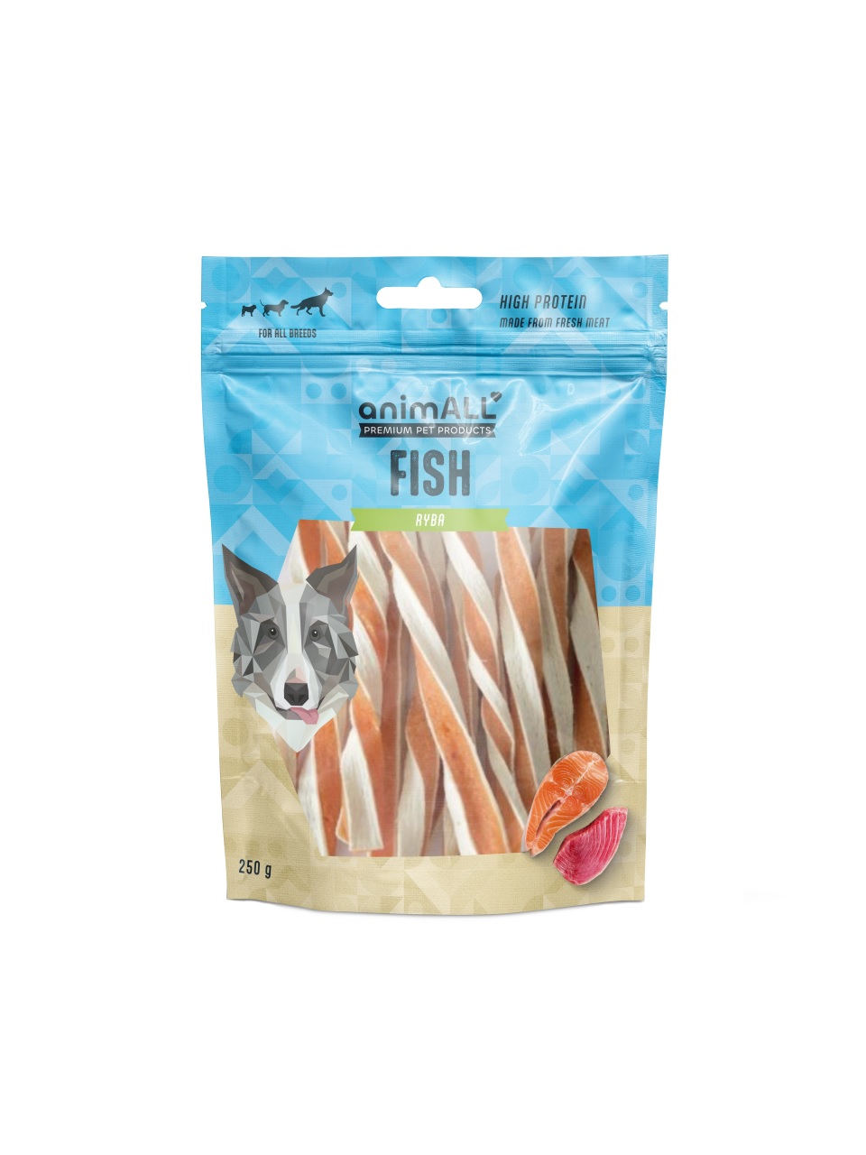 animALL Kroucený lososový sendvič 250 g