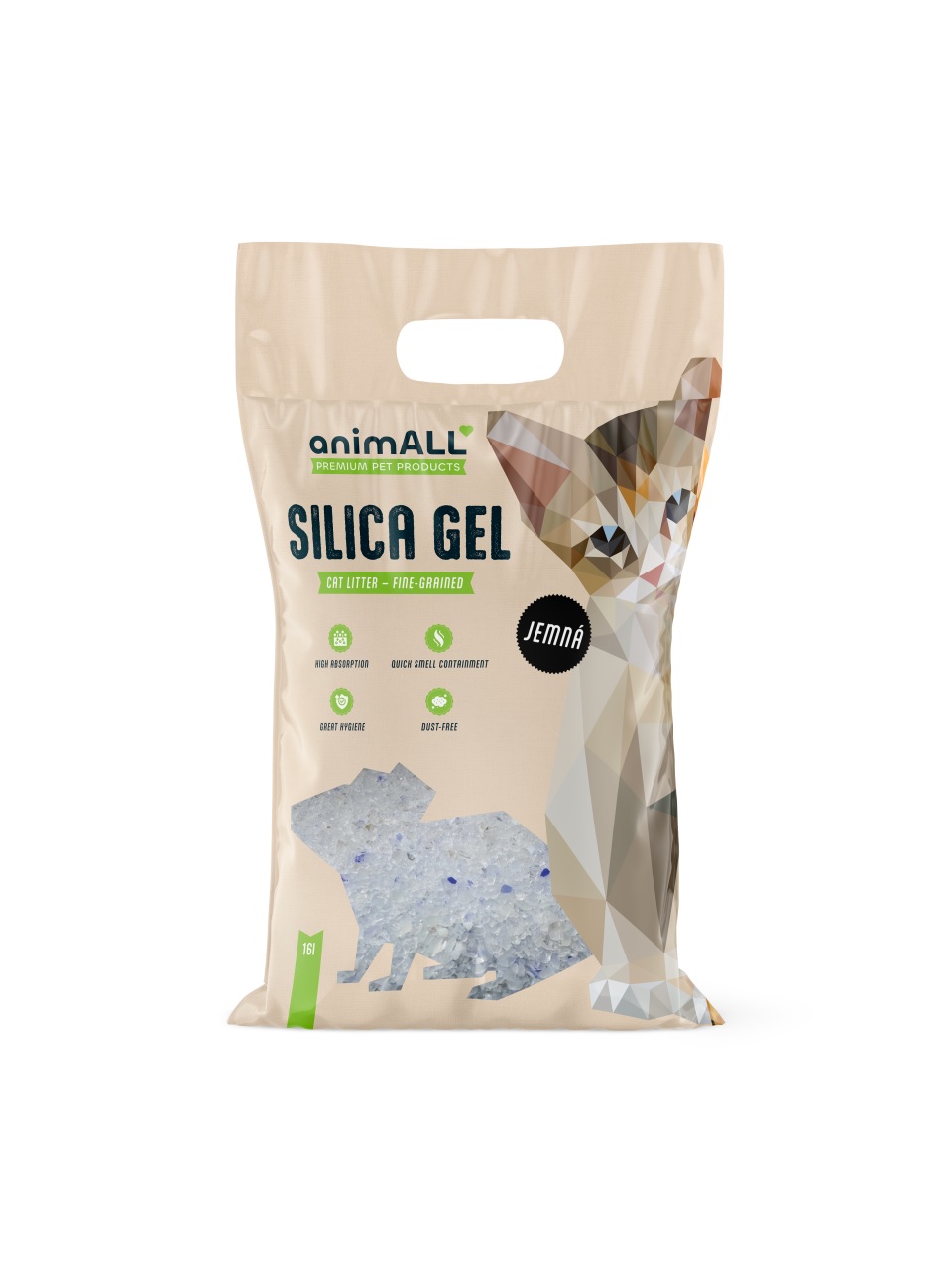 animALL Silikonové stelivo JEMNÉ natural 16 l